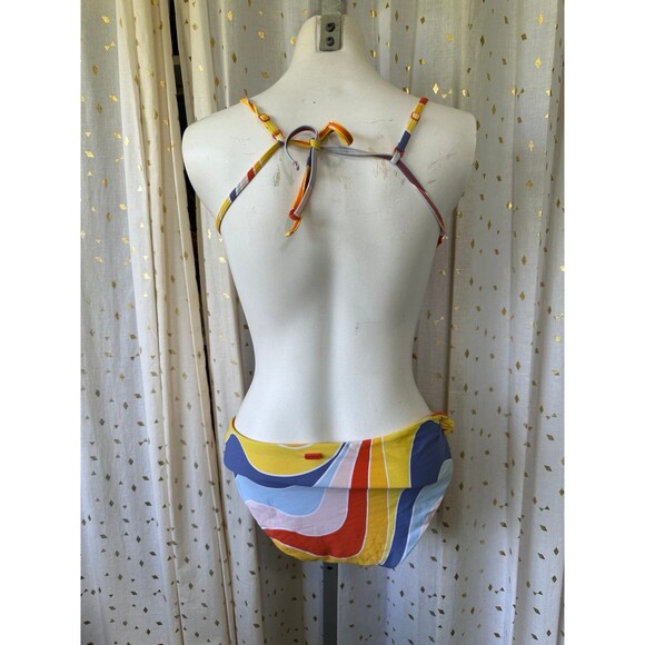 Roxy Palm Cruz Bralette Retro Mix Size Top Small Hipster Bikini Bottom Large - Picture 4 of 9